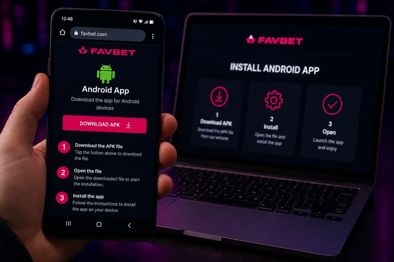 Встановлення застосунку Фавбет на Android: завантаження APK у три кроки